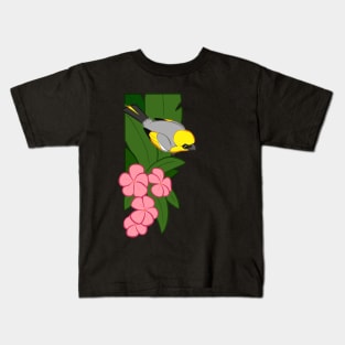 Hawaiian birds 1 - Palila Kids T-Shirt